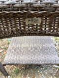 All Weather Wicker End Table w/Glass Top, Martha Stewart