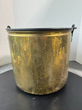 Holland Made Vintage Large Hammered Brass Bucket