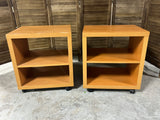 IKEA Pair of End Tables/Night Stands on Casters