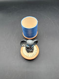 Ceramic Mouse On Thread Trinket Dish