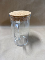 Clear Glass Pitcher With Cork Lid