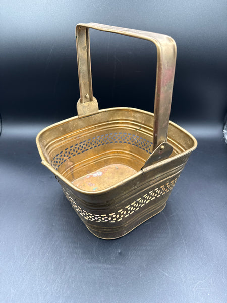 (A) Brass Square Basket