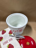 Metal Ice Bucket With Decorative Towels