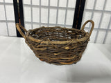 Woven Grapevine Basket with Two Side Handles
