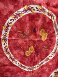 Round Fall Style Table Cloth With Wheat, Olives And Sunflowers