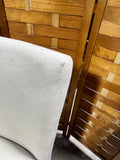 Single Dining Chair, Linen color fabric