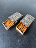 Pair of S. Kirk & Son Inc. Floral Embossed Sterling Silver Match Boxes