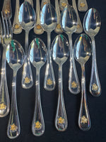 44-Piece Towle Anheuser-Busch Silver Plate Hostess Flatware Set in Box
