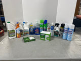 Cleaning Lot U, Most bottles at least half full