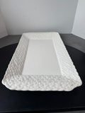 A. Santos Portugal 8052 Basket Weave Rimmed Ceramic Platter