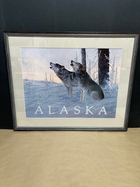 Alaska Wolf Poster ; Signed & Personally Autographed - Jon Van Zyle