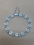 Sterling Bracelet with Safety Chain