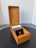 Wooden Vintage Index Card File & Recipe Box