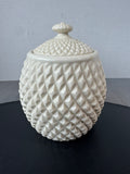 Belleek Ireland Diamond Biscuit Jar
