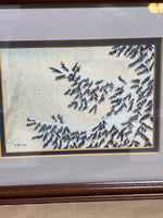 Original Small Painting of Pine Branches; Signed Bondi