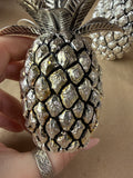 3 Pieces Silver Plated Goddinger Pineapple Candle Holders