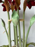 Large Faux Amaryllis Floral Arrangement