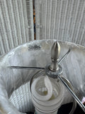 Pair of Stiffel Brushed Nickel Table Lamps (WORKS)