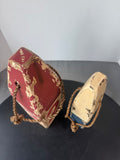 Pair of Pottery Barn Distressed Pine Wood Bouys