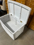 White Wicker Trunk