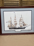 Charles W. Morgan • Whaler Print by RN Ghardloin; Signed