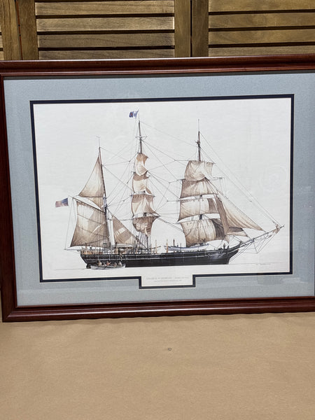 Charles W. Morgan • Whaler Print by RN Ghardloin; Signed