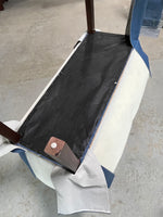 Blue Upholstered Bench