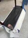 Blue Upholstered Bench