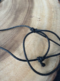 3-Piece Etched Tomahawk Pendant Necklaces on Black Cords
