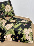 Williamsburg Garden Images Cork Back Placemats - Set Of 4 / With Case (A)