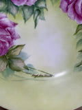 Floral Hand Painted Decorative Plate - Signed (B)