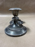 Pair Of Silver Plate Candle Stick Holders