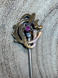 Vintage Pin with Pink Stone