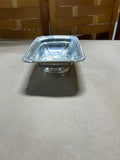 Silver Plate Footed Dish with Ornate Rim