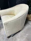 Cream Tone Barrel Chair