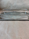 Rectangle Silver Vanity Mirror Tray