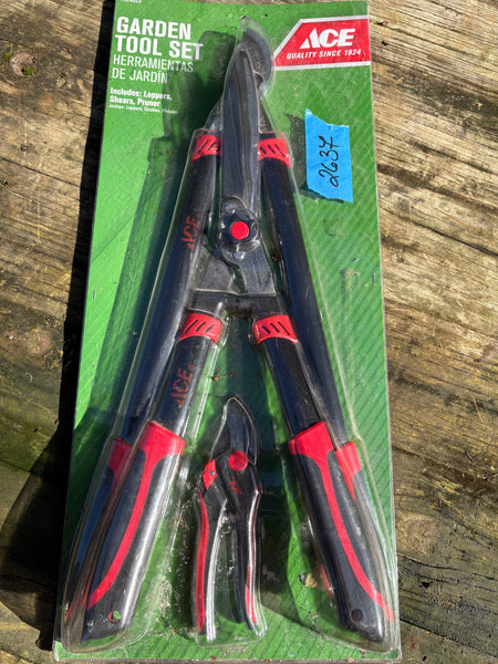 Ace Three Piece Garden Tool Set, Loppers, Shears, Pruner