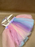 Happy Birthday Girl Tutu And Headband - Appears Unused