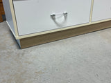 White Particle Board Dresser ***HEAVY ITEM***