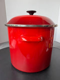 Le Creuset Enamel-on-Steel Lidded Stockpot in Cerise Red