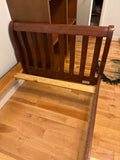 Vaughn Basset Twin Bed with Side Rails and Support Slats