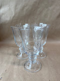 Clear Glass Wine Goblets - Set Of 5