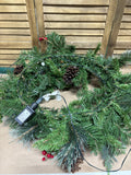(A) Christmas Wreath with Color Lights - WORKS