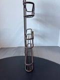 Rustic 3-Tiered Heavyweight Metal Wall Shelf