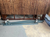 King Rattan/Wicker Headboard with Metal Frame