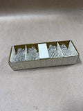 Williams Sonoma Glass Pineapple Candle Taper Holder - Set Of 4