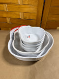 Santa Clause Head Dishes - 5 Pieces