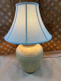 Heavyweight Pottery Lamp with Bill Blass Lamp Shade