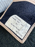 Shades of Brown Classic Star Patchwork Vintage Hand Made Quilt (B)