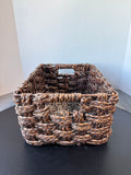 Dark Woven Storage Basket